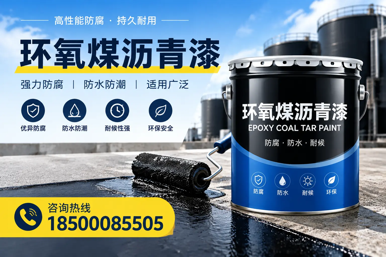 选择环氧煤沥青漆的五大理由,镇江客户必知